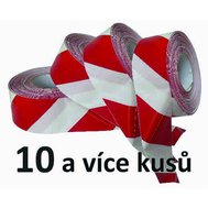 Vytyčovací páska ČERVENO/BÍLÉ PRUHY - cena od 10 ks