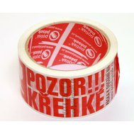 Balicí lepicí páska š. 50 mm "POZOR KŘEHKÉ, FRAGILE" za dotovanou cenu